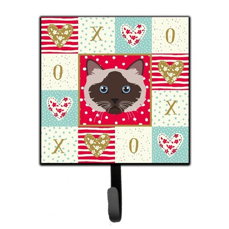 Carolines Treasures 4.25 x 1 x 7 in. Birman Cat Love Leash or Key Holder CK5090SH4